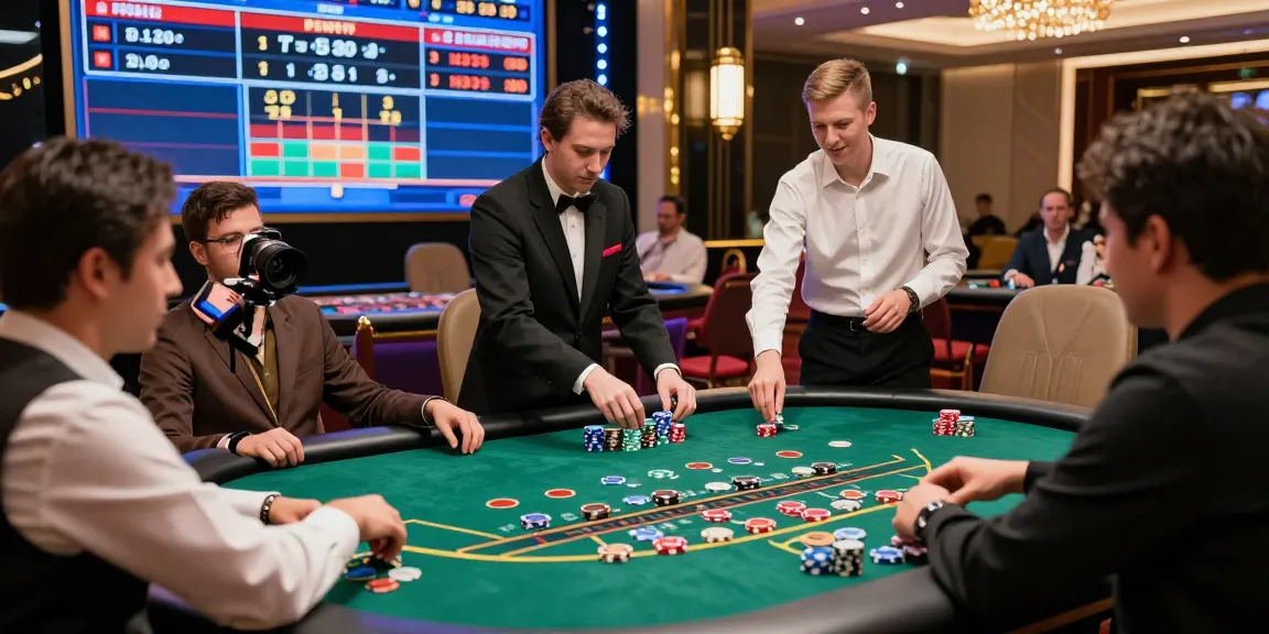 Excited players enjoying baccarat at DU88 casino with vibrant atmosphere and colorful chips.
