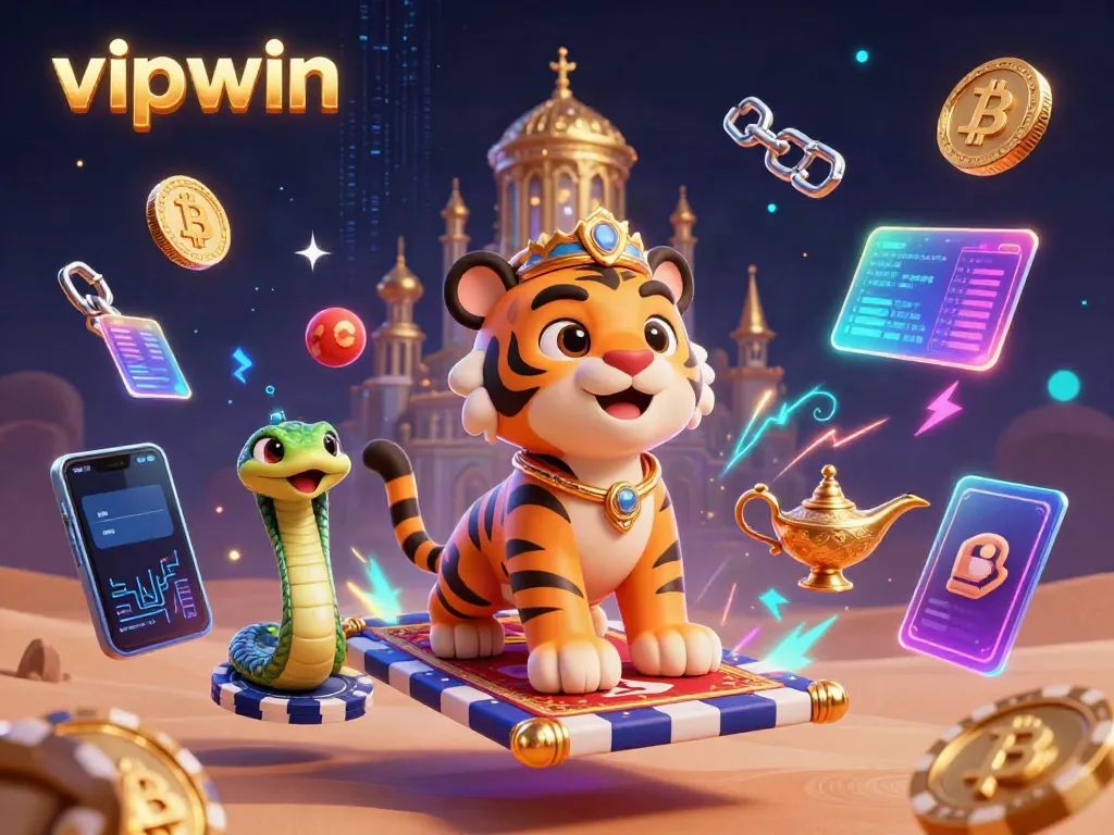 Experience thrilling gameplay at vipwin with a magical 3D casino adventure featuring vibrant elements and a captivating backdrop.