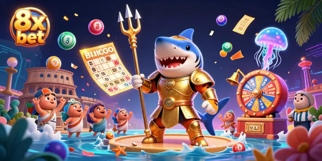 Engage with exciting lottery games at 8x bet featuring colorful dynamic elements and a thrilling underwater scene.